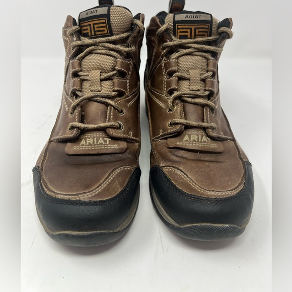 ARIAT Women’s Terrain Boot Taupe Brown Leather Outdoor Riding 10004132 Size 9B - Picture 2 of 12